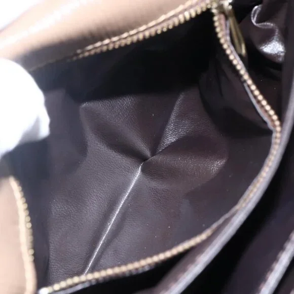 Authentic FENDI Zucchino Canvas Shoulder Bag Coated Canvas Beige - Picture 15 of 16